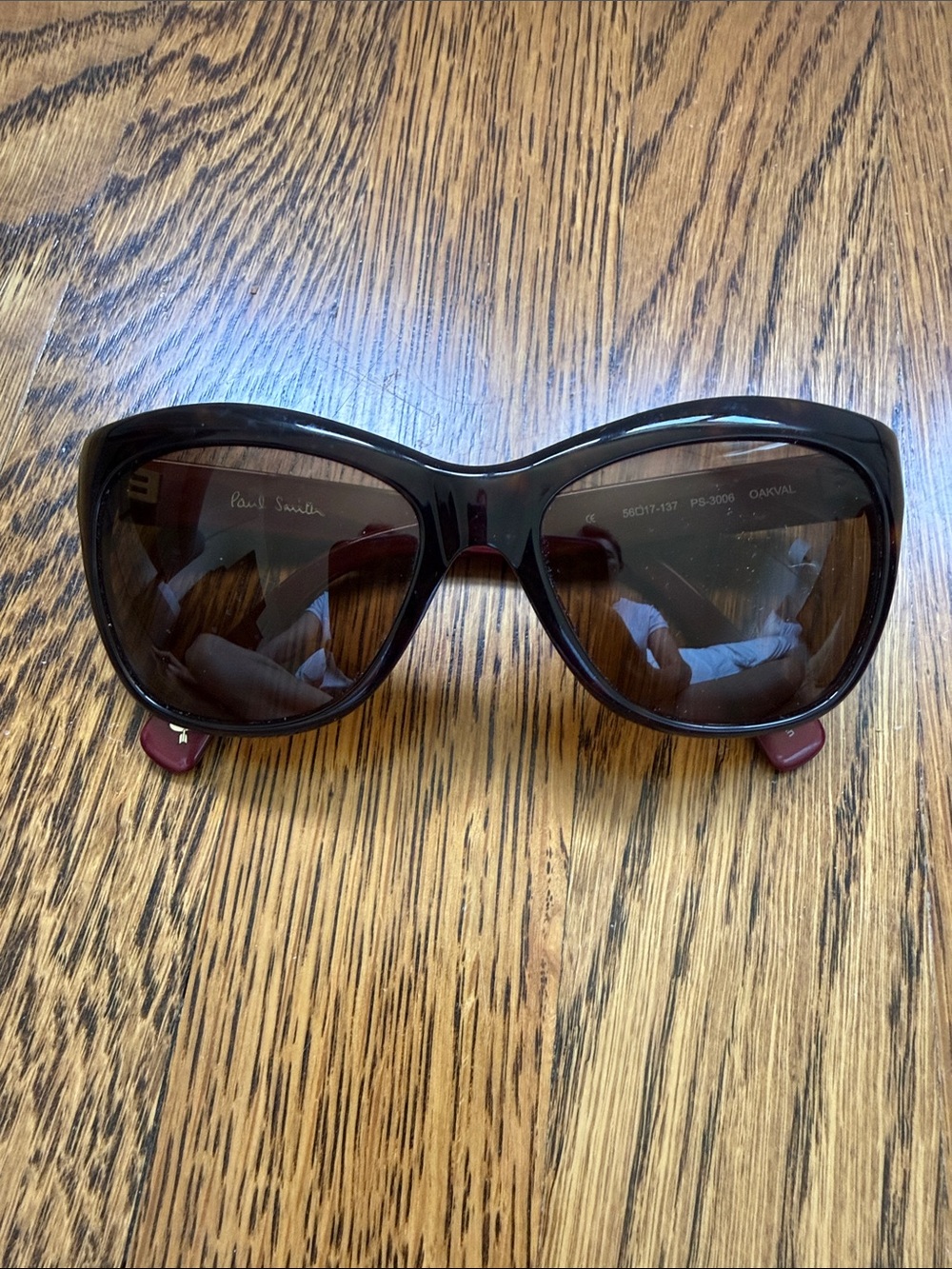 Paul Smith Black Brown Cat-Eye Sunglasses